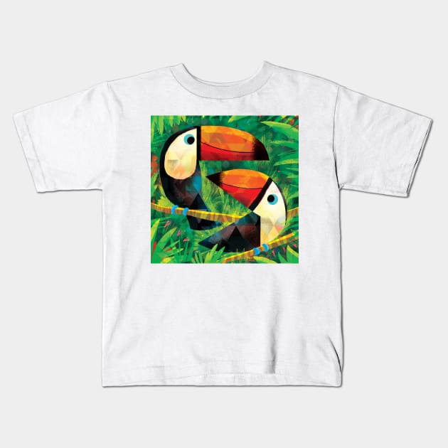 Toucans Kids T-Shirt by Gareth Lucas